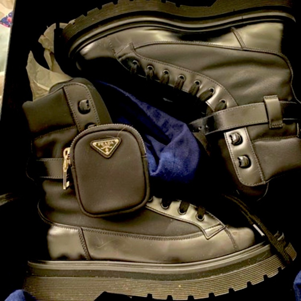 New Prada boots worn once. - Picture 1 of 9